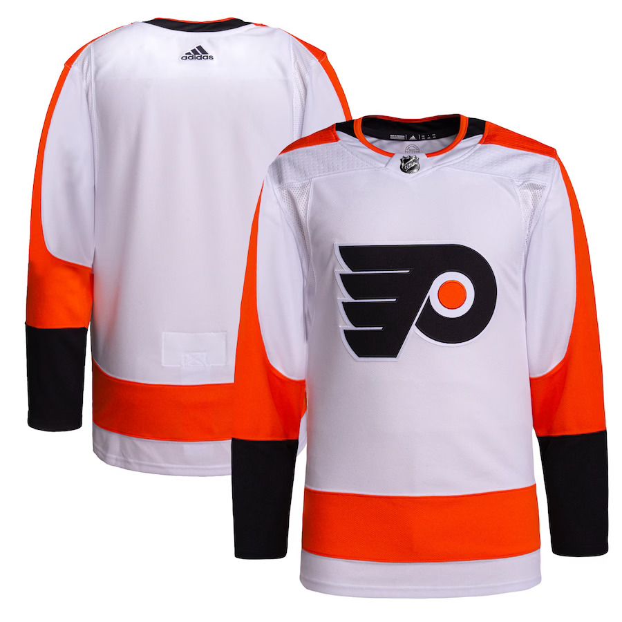 Men Philadelphia Flyers adidas White Away Authentic Pro NHL Jersey
